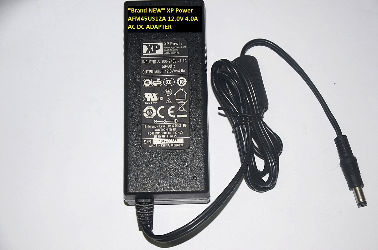 *Brand NEW* 5.5*2.5/5.5*2.1 12.0V 4.0A XP Power AFM45US12A AC DC ADAPTER